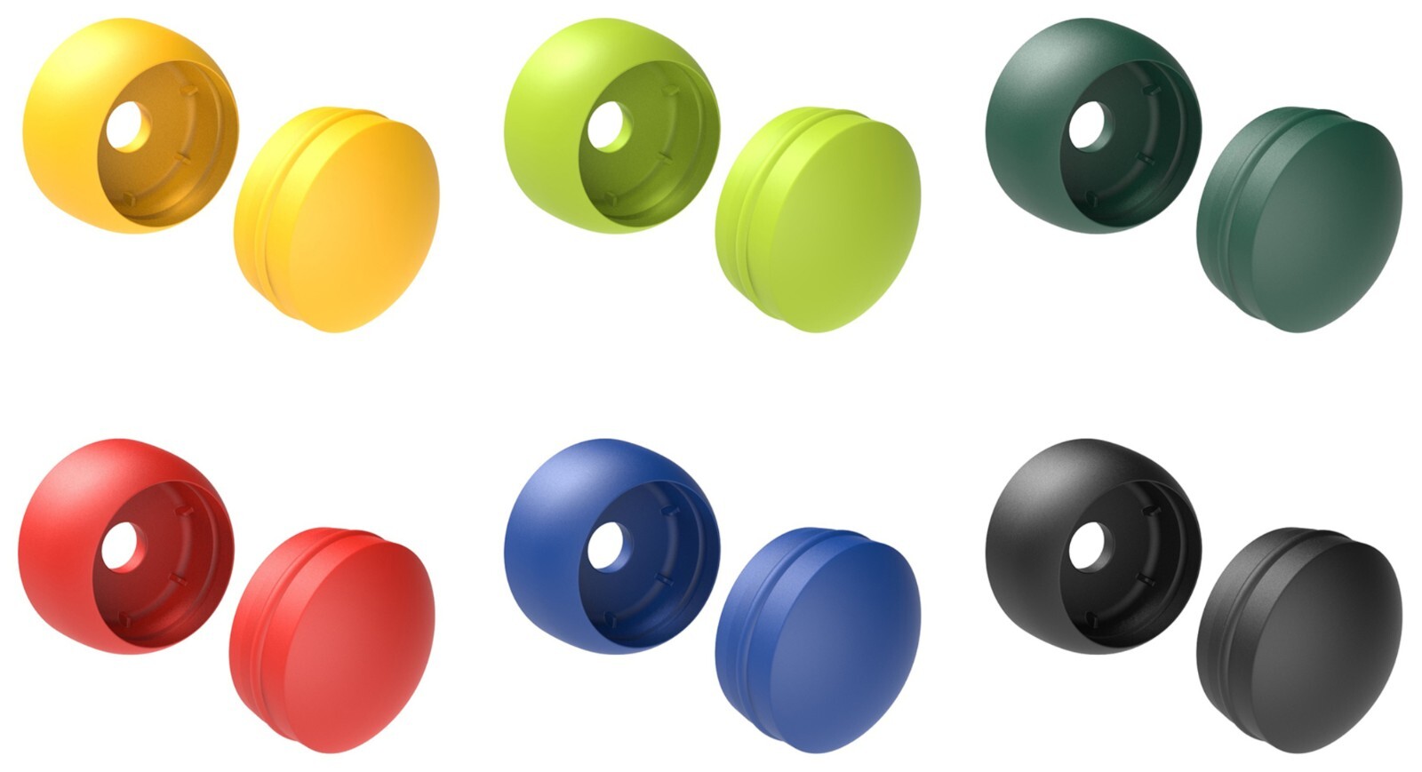 10x Kunststoffabdeckkappen Viti M12 Cappelli Ø 19 MM Dispositivo di Gioco Tappi – Bild 24
