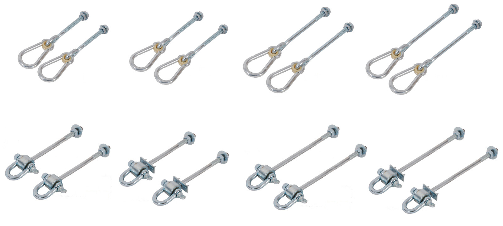 2er Set Gancho Balancearse Rundholz Ø80 MM Con Gancho Rápido Swing Pinza 8 CM – Bild 26