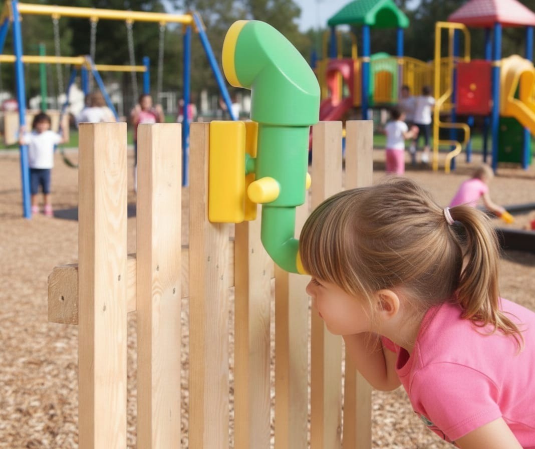 2-Handgriffe-Lenkrad-Fernrohr-Zubehoerset-Sparset-Spielturm-Set-Zubehoer-Rosa-157683662732-11