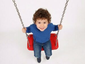 XXL Schaukelsitz Gummi Schaukelbrett Spielturm Schaukel + Kette verzinkt