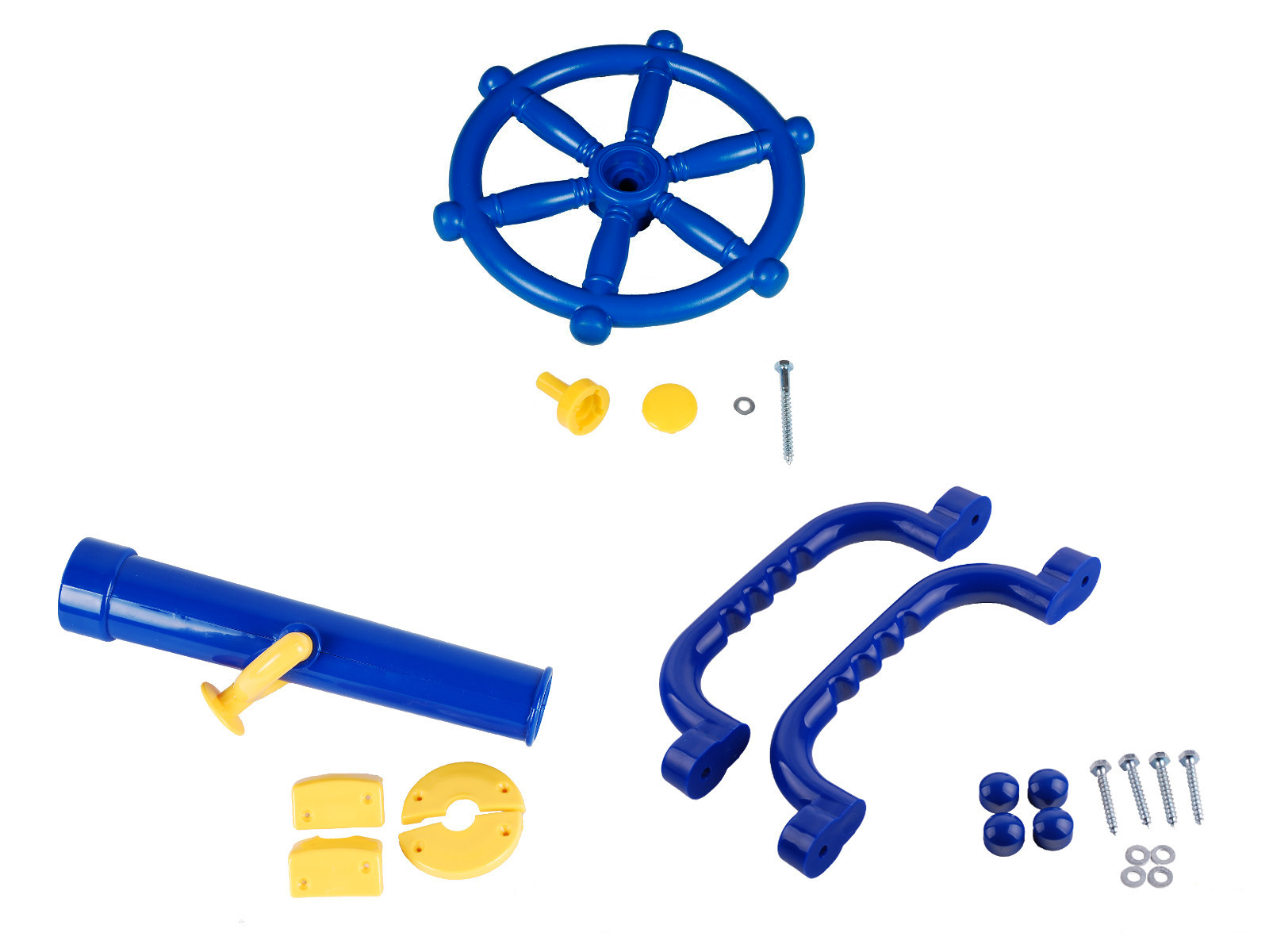 2 Handgriffe + Schiffslenker + Fernrohr Zubehörset Sparset Spielturm Set Zubehör – Bild 12