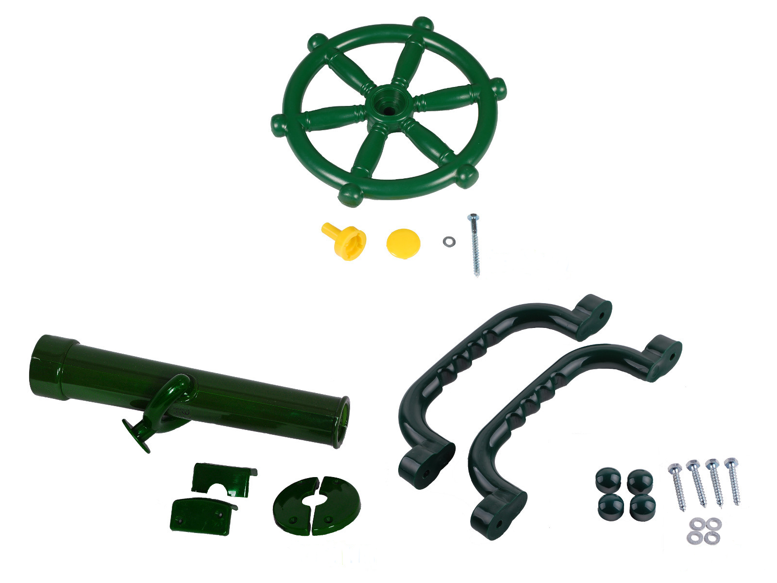 2 Handgriffe + Schiffslenker + Fernrohr Zubehörset Sparset Spielturm Set Zubehör – Bild 13