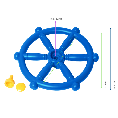 2 Handgriffe + Schiffslenker + Fernrohr Zubehörset Sparset Spielturm Set Zubehör – Bild 4