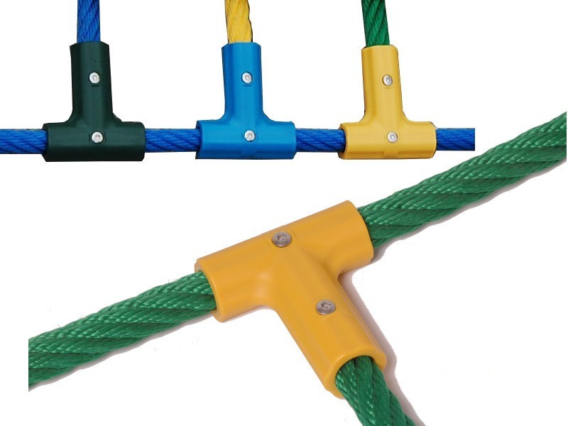 T – Verbinder für das Seil mit Stahlkern Ø16 mm Spielplatz Kletterturm Spielturm – Bild 19