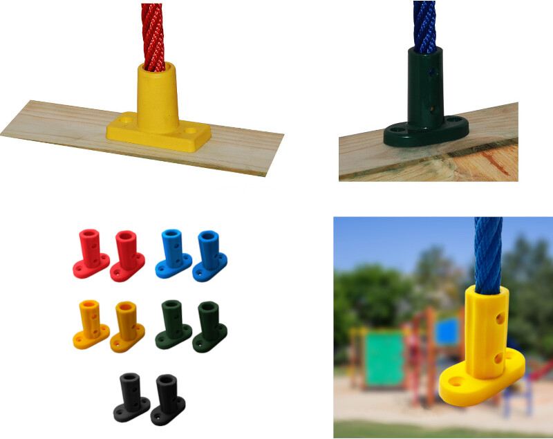 Befestigungsfuß für verstärktes Seil Ø 16 mm Spielplatz Kletterturm