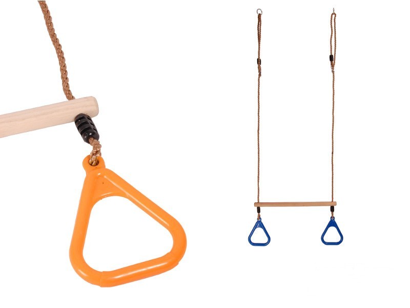 Trapez aus Holz mit Kunststoffgriff Schaukelbrett Spielturm Schaukel Kletterturm – Bild 24