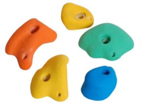 5 st. Klettersteine Bouldergriffe Klettergriffe für Kletterwand circa Ø 90 mm