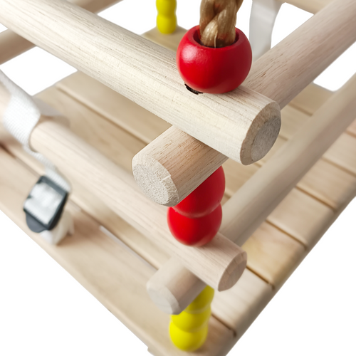 Asiento De Columpio Infantil De Madera Para Niños Columpio Multicolor – Bild 9