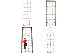 Kletternetz Kletterseil Strickleiter Netz Kletternetz + Holzsprossen Spielturm
