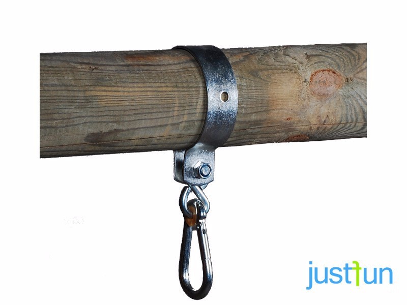 Schaukelhaken Rundholz Ø80 mm mit Karabinerhaken Schaukelschelle 8 cm – Bild 25