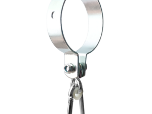 Schaukelhaken Rundholz Ø80 mm mit Karabinerhaken Schaukelschelle 8 cm