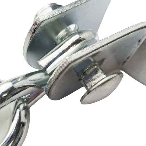 Schaukelhaken Rundholz Ø80 mm mit Karabinerhaken Schaukelschelle 8 cm – Bild 5