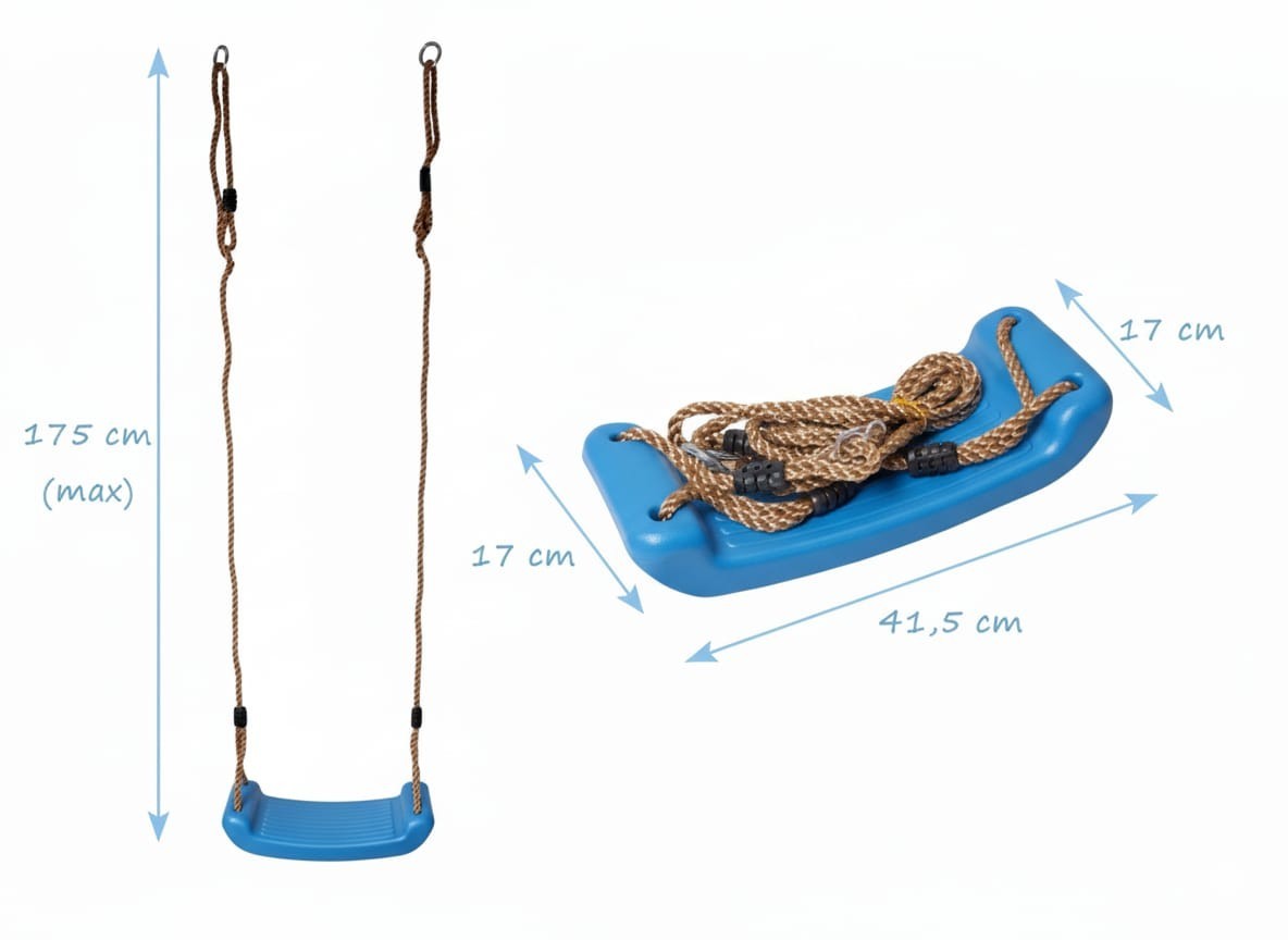 Sedia a Dondolo Altalena Bambini di Bordo Casetta Palafitta Board – Bild 5