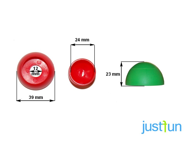 10x Kunststoffabdeckkappen Tornillo Ø 10MM / 12mm Dispositivos de Juegos Área – Bild 11