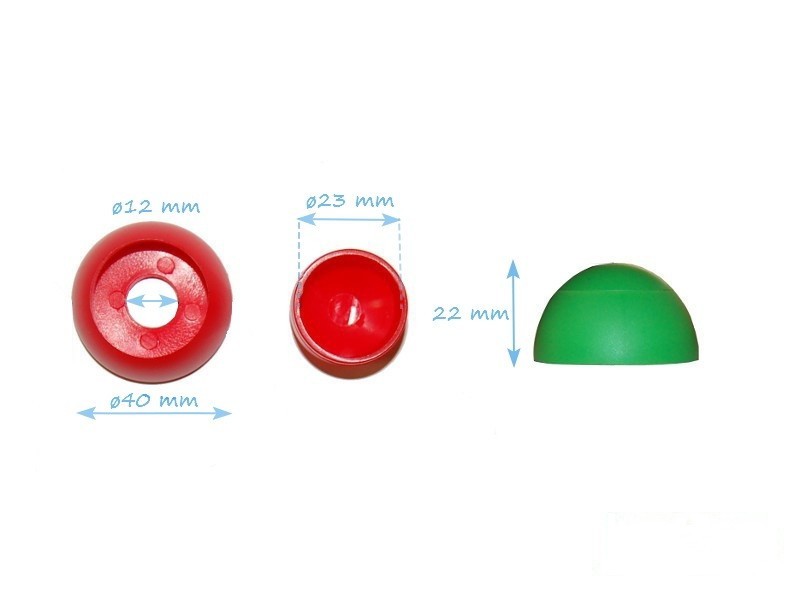 10x Kunststoffabdeckkappen Tornillo Ø 10MM / 12mm Dispositivos de Juegos Área – Bild 6