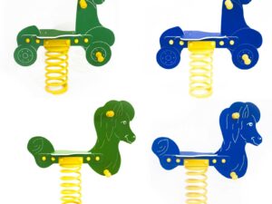 Wipptier da Giardino Multicolore Wippe a Dondolo Federwippe Federschaukel